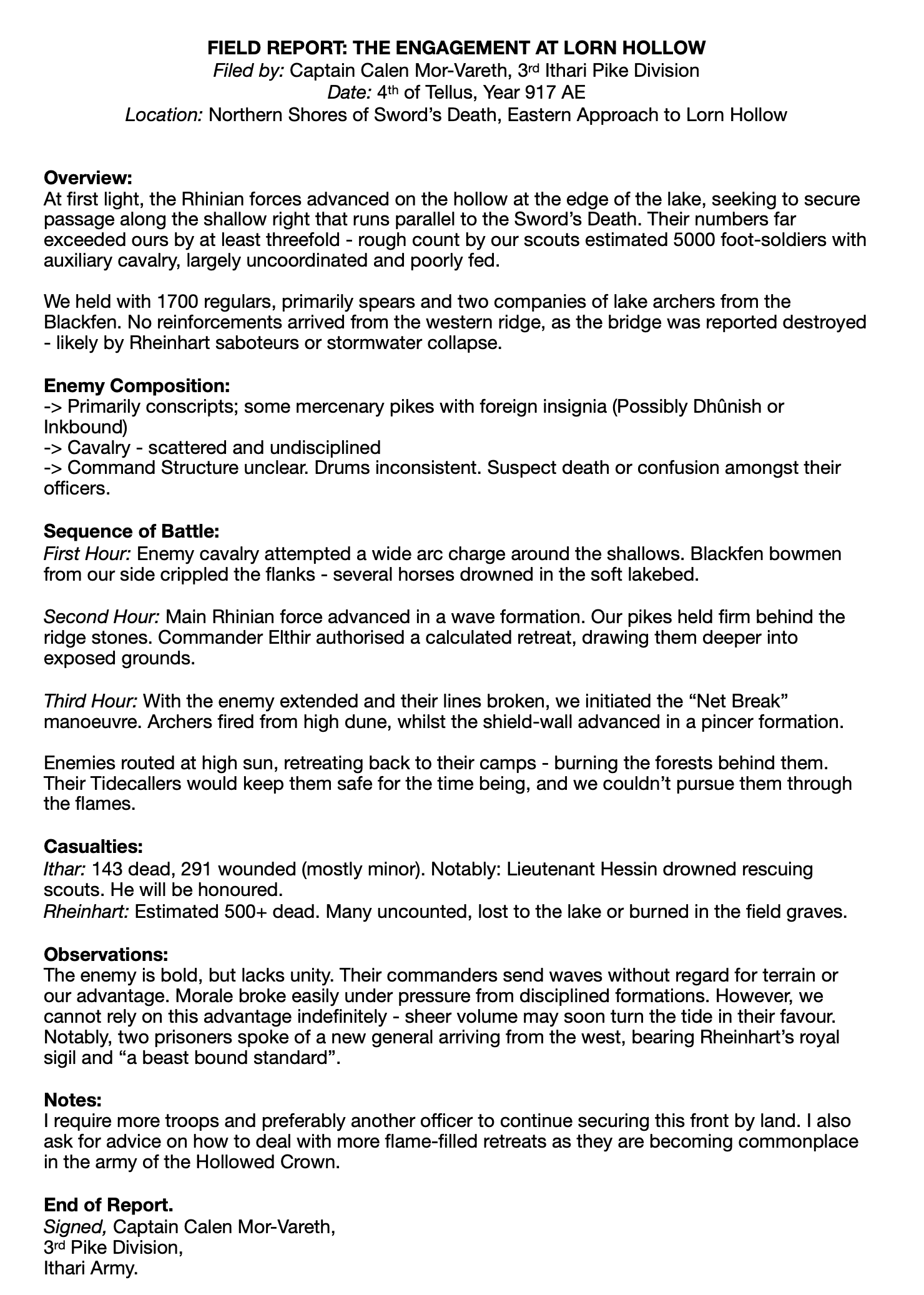 Field Report Lorn Hollow